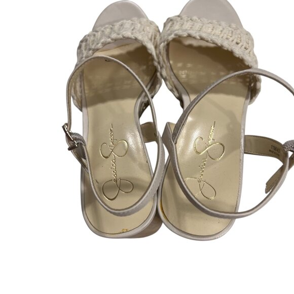 Jessica Simpson Timia Woven Slingback Platform‎ Chunky Heel Lug Sole Sandals 11 - Picture 7 of 10